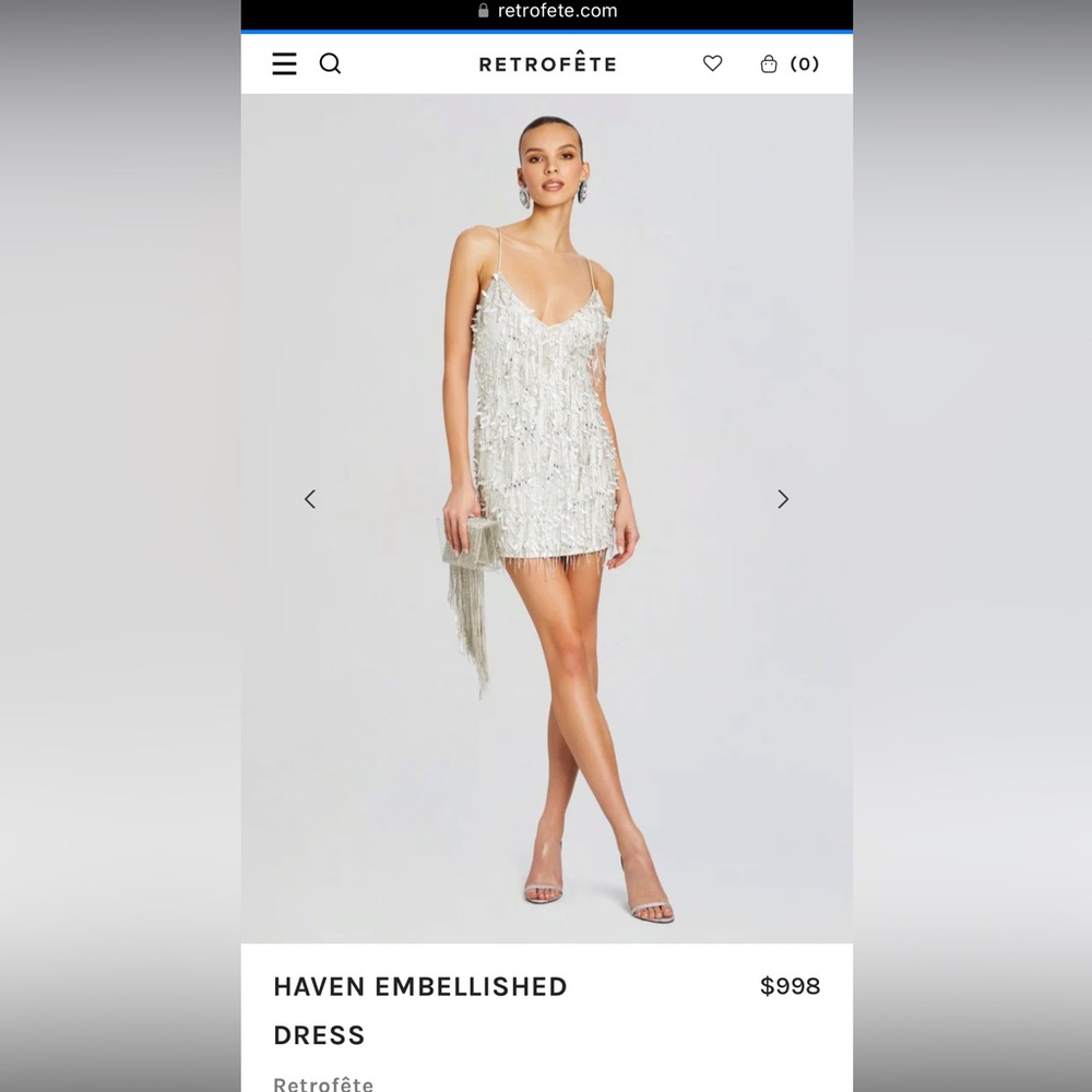RETROFETE WHITE MINI DRESS